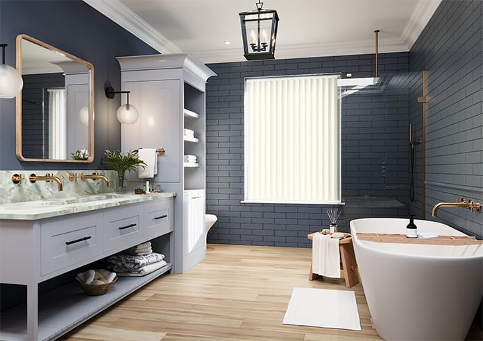 Sorrento (Blackout), Off White - Vertical Blind - Image 6